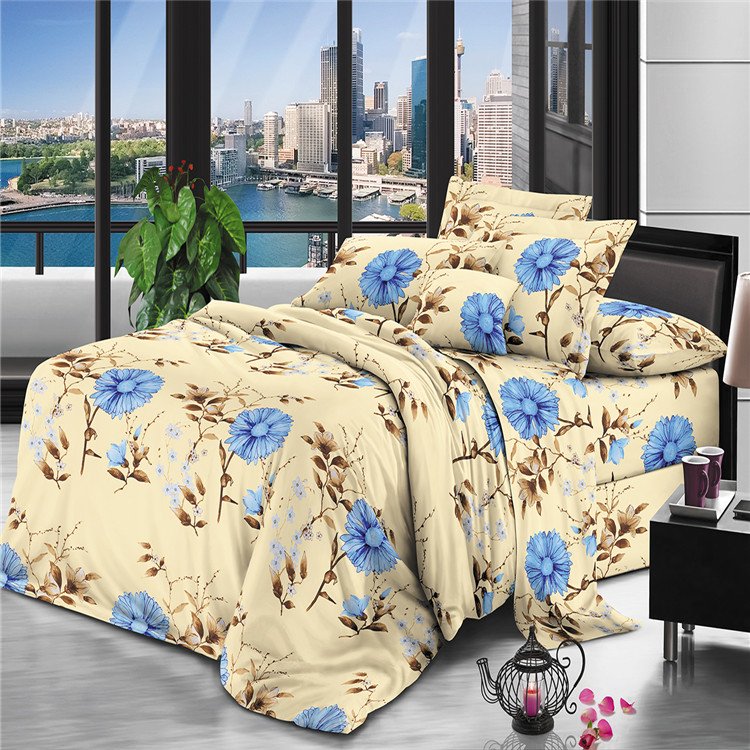 Factory-Sold Microfiber Bedding Set New Design Printed Polyester Material for Home and Hotel Use