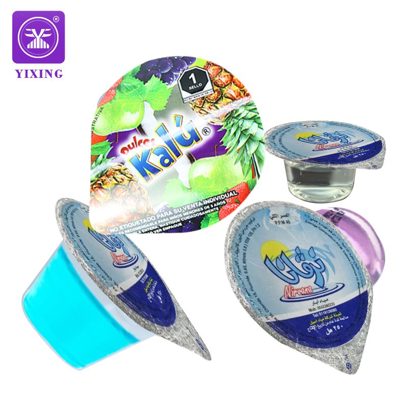 Disposable Jelly Cup Packaging Transparent Custom Plastic Jelly Cups Mini Small Mouth Wash Container Jelly Lid For Cup Sealing