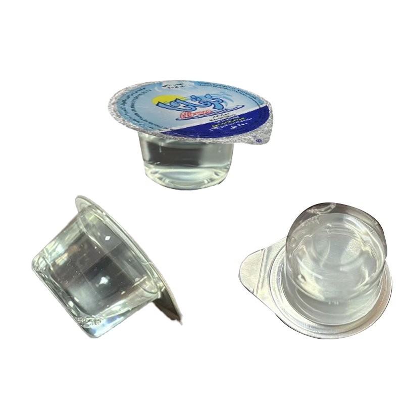 Disposable Jelly Cup Packaging Transparent Custom Plastic Jelly Cups Mini Small Mouth Wash Container Jelly Lid For Cup Sealing