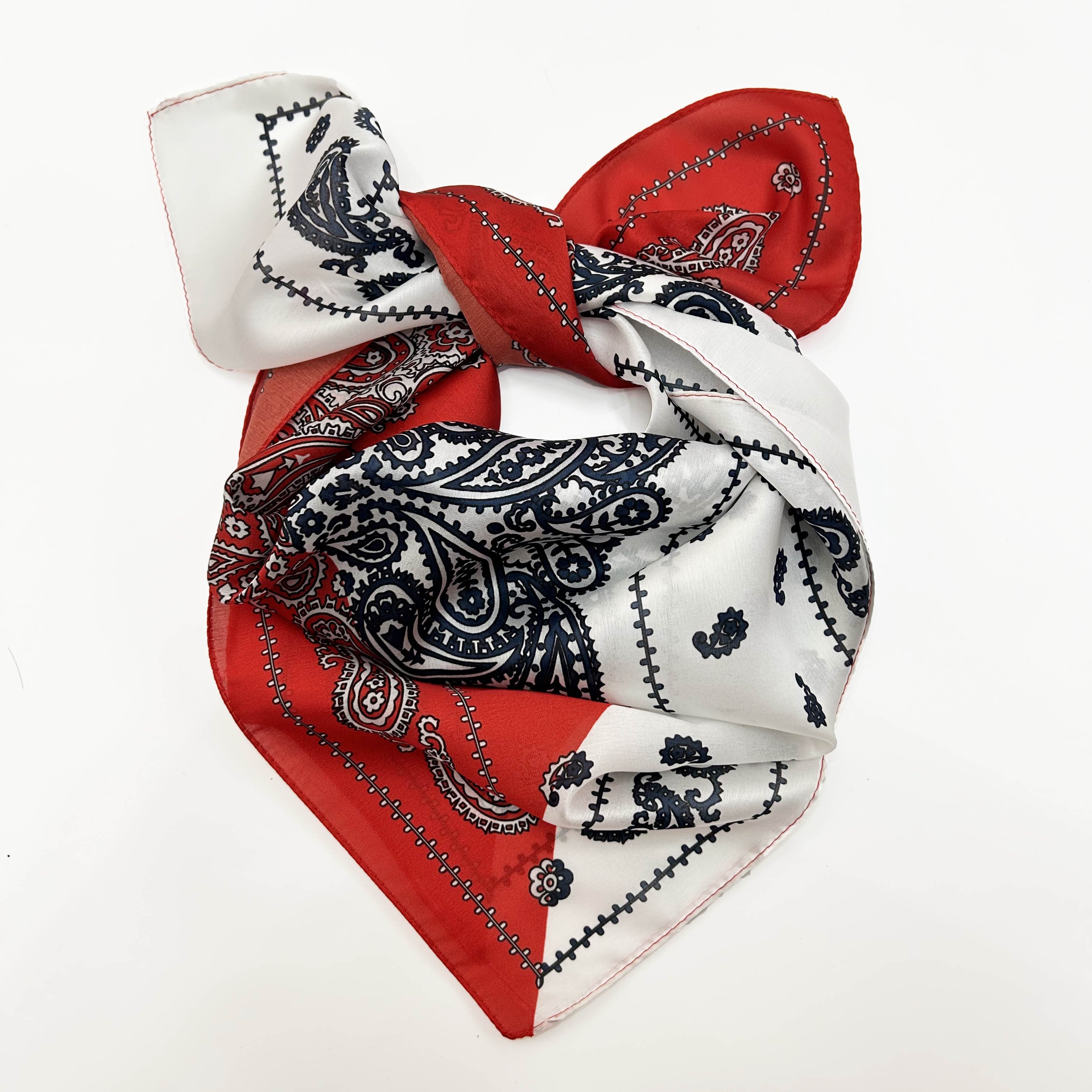 Fashion Customized Pattern Custom Logo Digital Printing Designer Foulard Square Silk Feeling Scarves