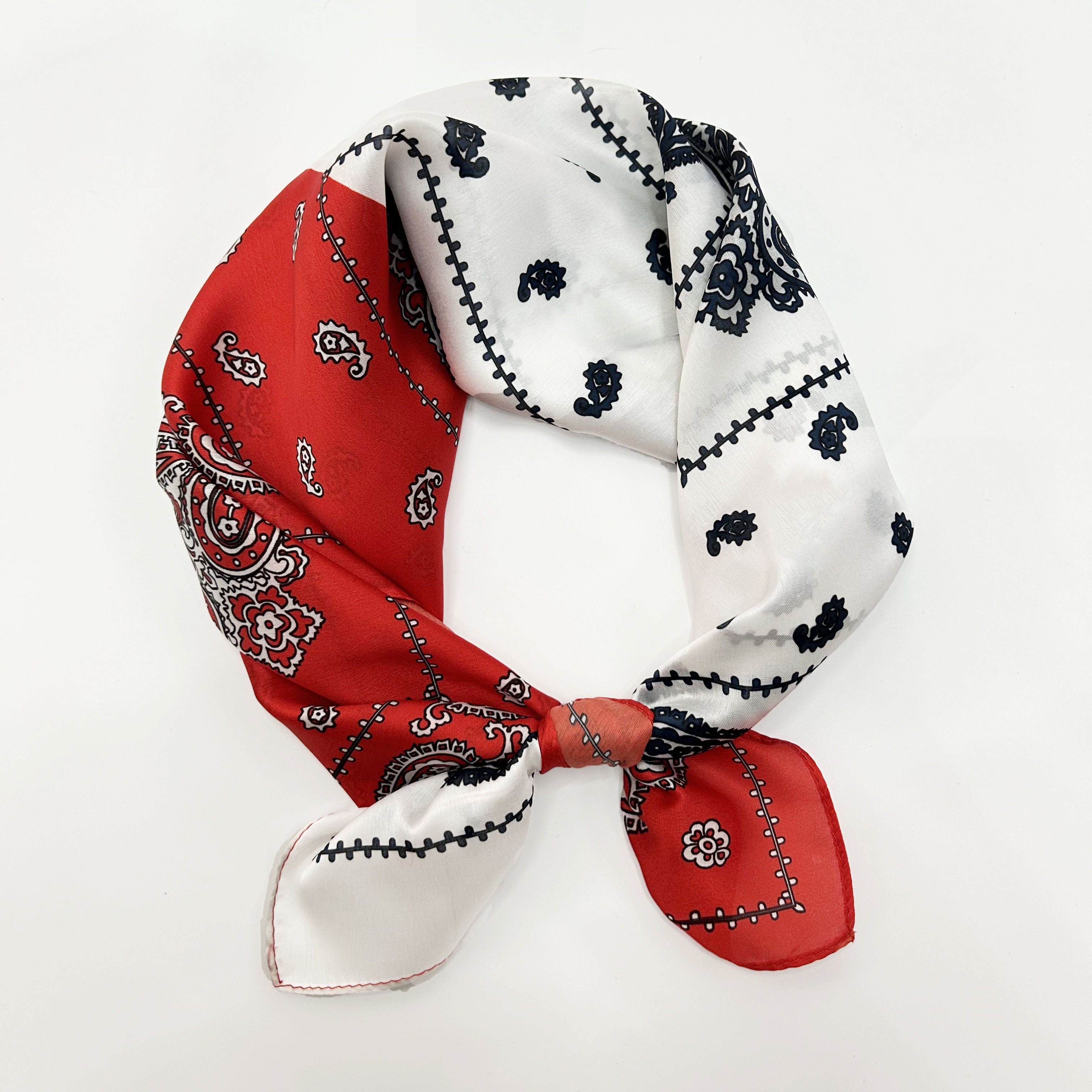 Fashion Customized Pattern Custom Logo Digital Printing Designer Foulard Square Silk Feeling Scarves