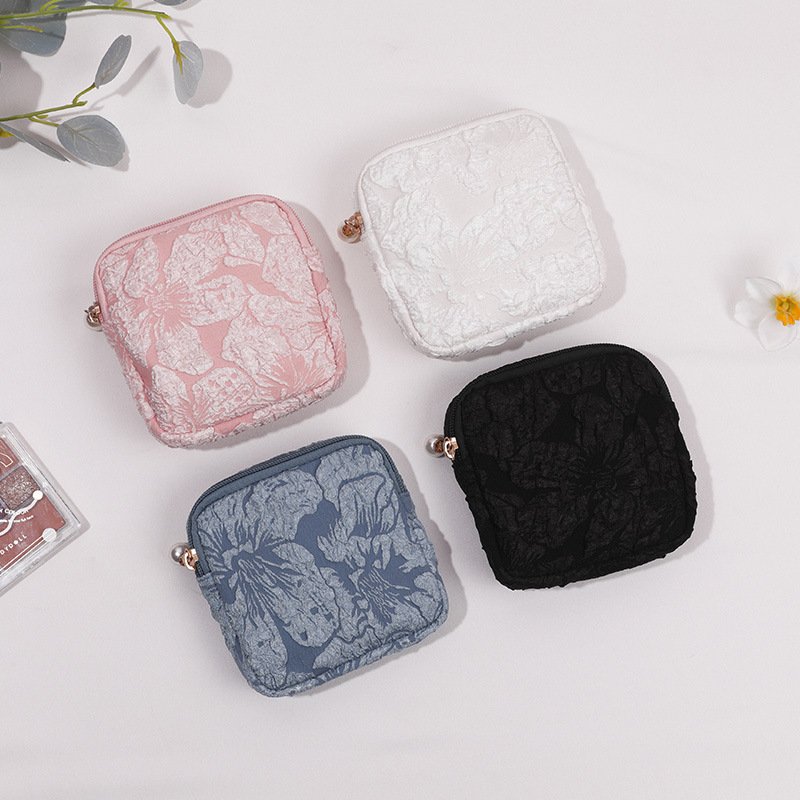 Auntie's handkerchief storage portable small bag, student menstrual sanitary napkins, monthly affairs