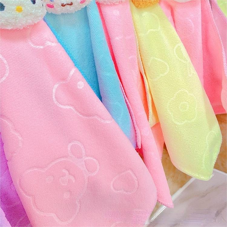Sanrioed Melody Kuromi Kitty Soft Small Square Towel Hanging Hand Towel Pochacco Kitchen Bathroom Household Handkerchief Towel