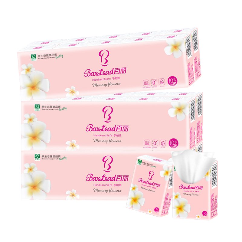 High Quality Mini Facial Pocket Tissue Paper Handkerchief Napkin Factory Custom Handkerchief Tissue