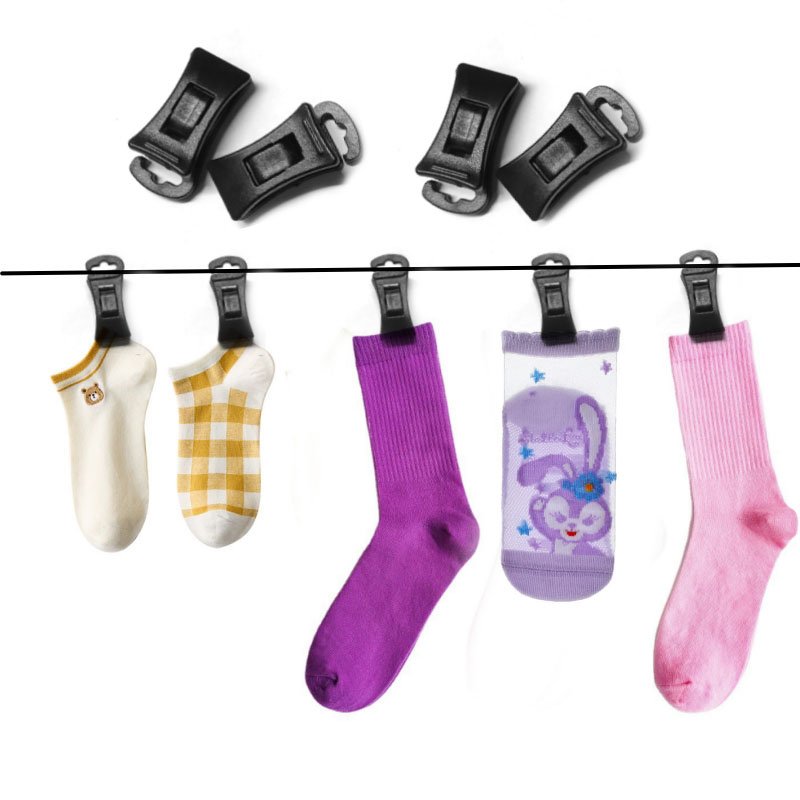 Plastic Socks Clamps Clips with Hook for clothing laundry socks hanging small handkerchiefs scarves home accessories