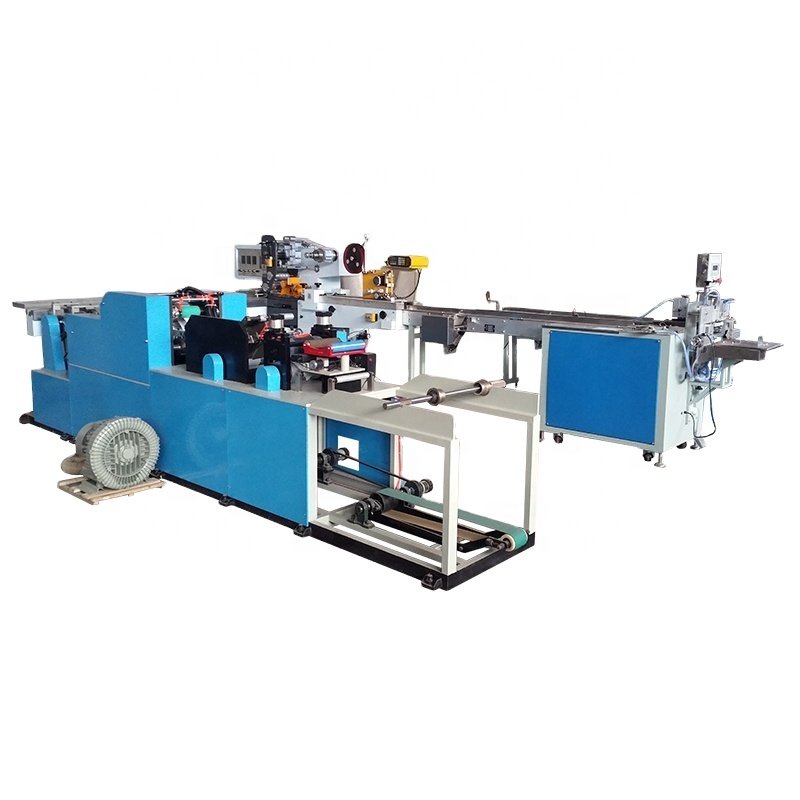 Automatic multi-bag handkerchief tissue packing making machine to product handkerchief paper