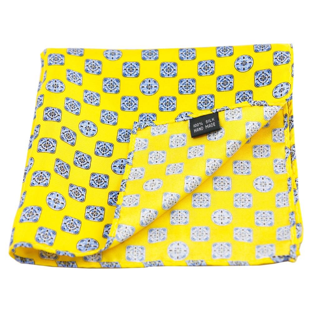 Men And Ladies Custom Printed Silk Pocket Square 100% Silk Handkerchief