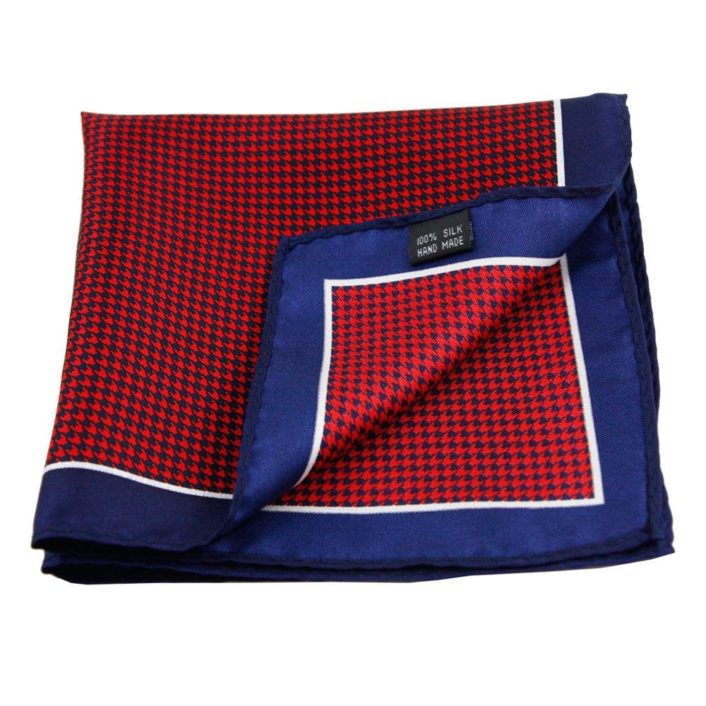 Men And Ladies Custom Printed Silk Pocket Square 100% Silk Handkerchief