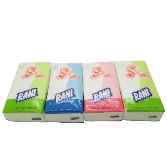 Factory OEM Wholesale Cute and Exquisite Packaging Handkerchief 1/2/3/4 ply Cleaning Mini Facial Pocket Tissue Paper