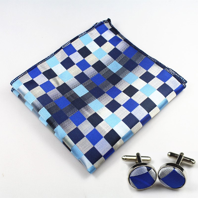 Wedding Men Neckties Gift Box Packing Men Brand Luxury Necktie Pocket Square Tie Set Cufflinks Handkerchief