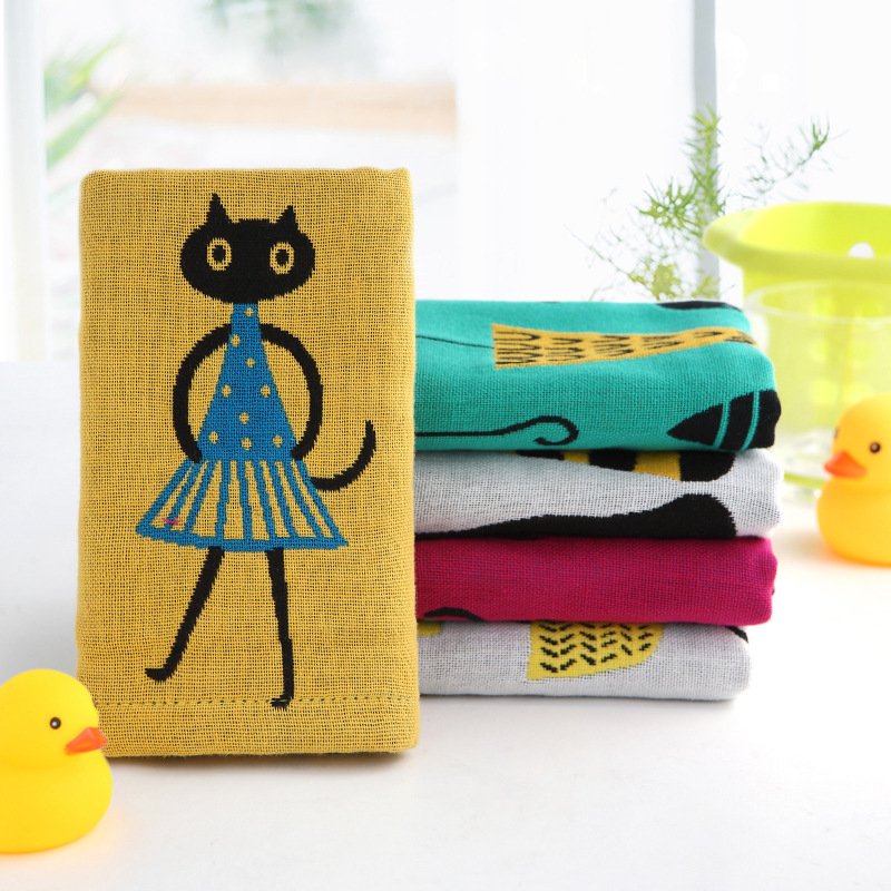 3 Layer Gauze 100% Cotton Towel Baby Rectangle Saliva Towel Hand Face Kindergarten Handkerchief Towel