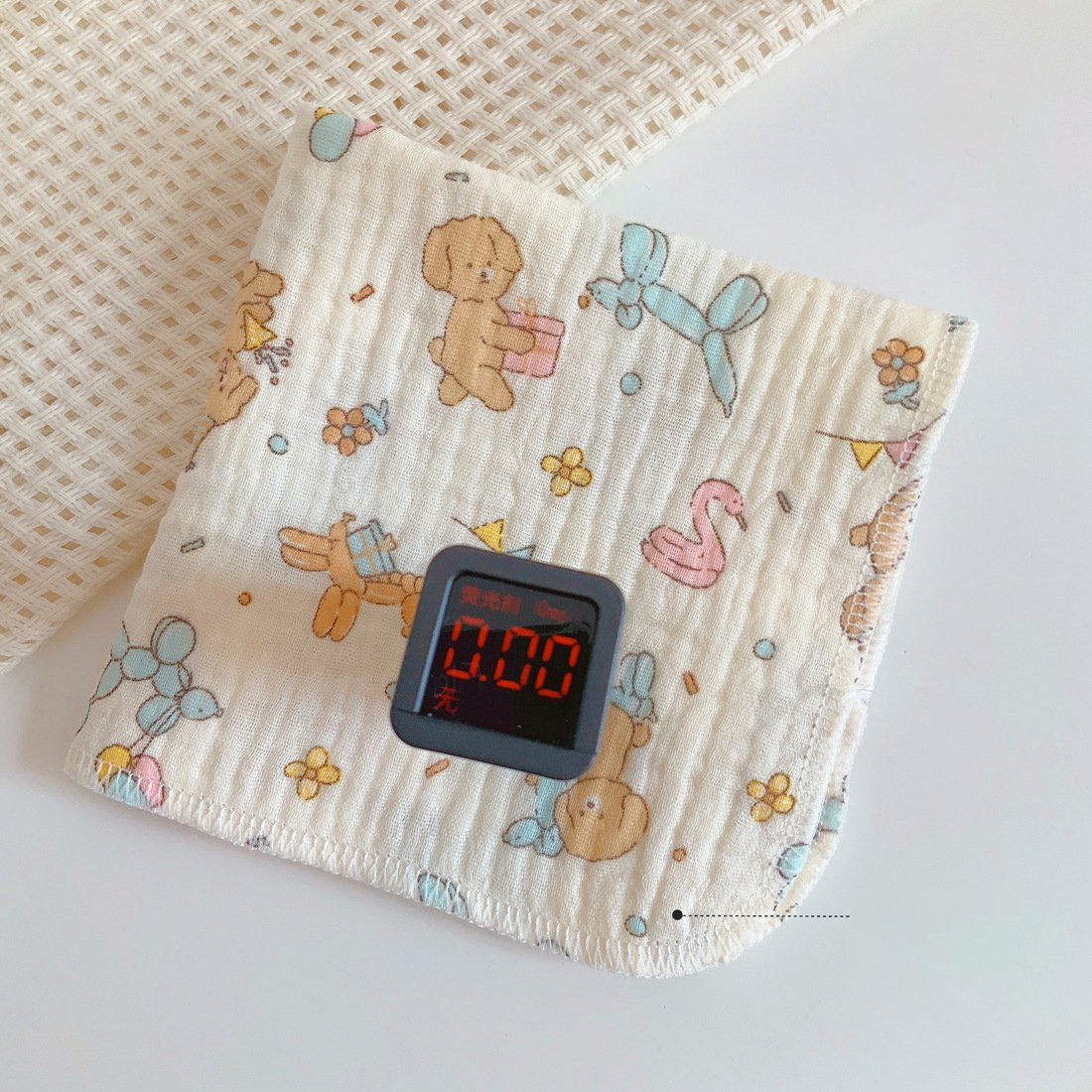 Print Baby Drool Bibs 26*26cm 100% Cotton Gauze Towels Infant Burp Cloths Children's Handkerchiefs Soft Washcloths Newborn Towel