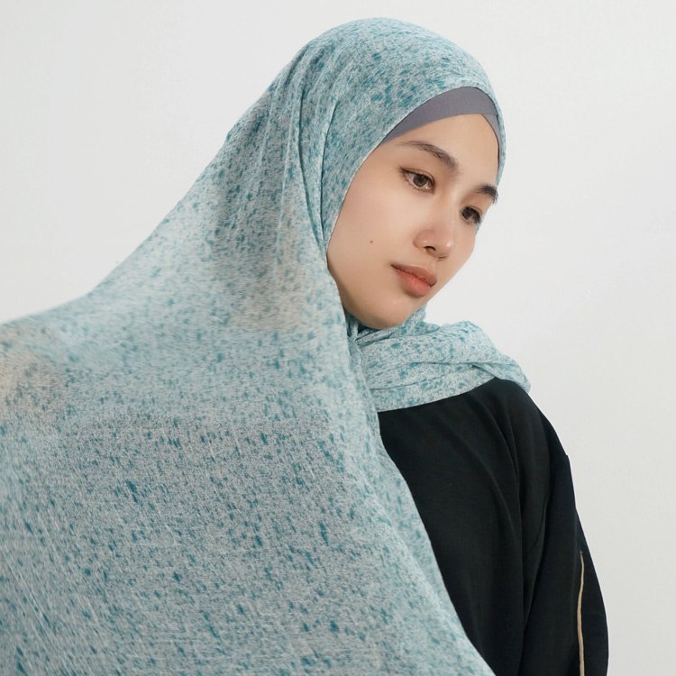 Custom Dip-dye colored dot modal voile cotton hijabs muslim women tassel shawl knit hair scarves viscose turbans for ladies 2024