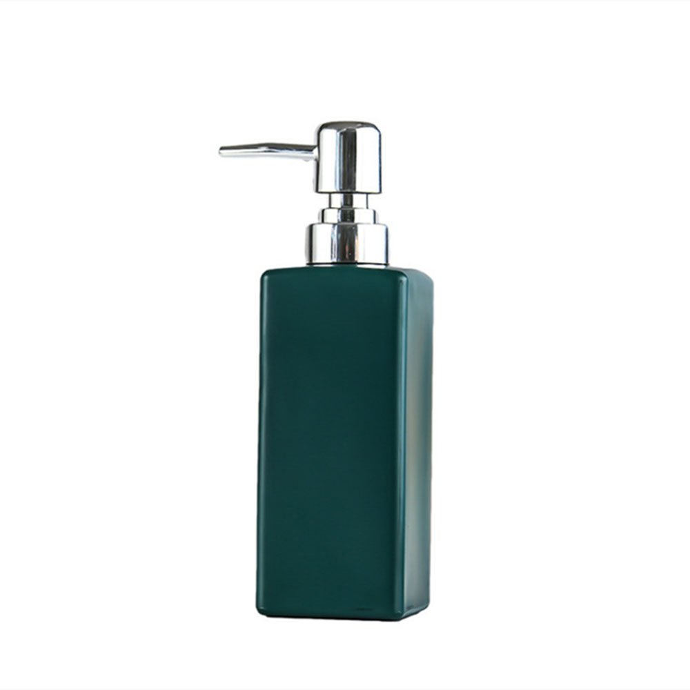 Simple Design 350ml Glass Bathroom Container Shampoo Lotion Conditioner Bottle with Pump Cap 12oz
