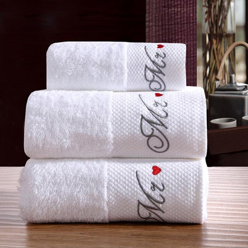 Hotel square scarf & handkerchiefs wholesale custom logo towels luxury cotton bath set for bathroom hotel Homestay