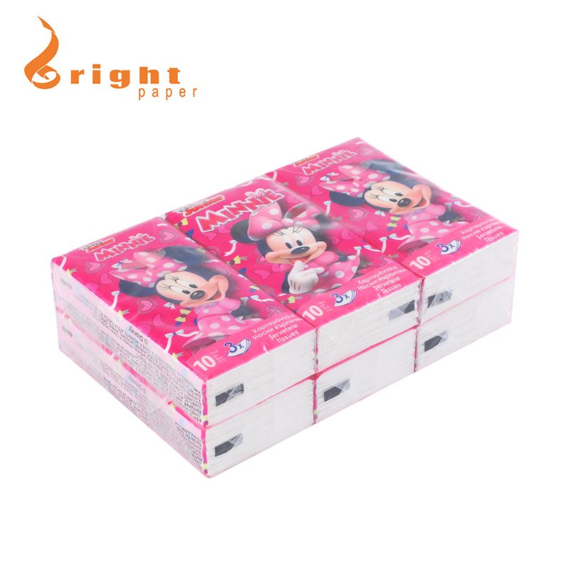 Custom Logo 2ply/3ply Paper White Facial Tissue paper handkerchief supplier Pocket tissue paper