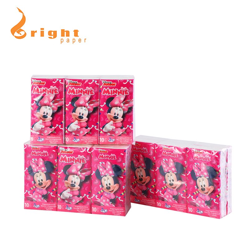 Custom Logo 2ply/3ply Paper White Facial Tissue paper handkerchief supplier Pocket tissue paper