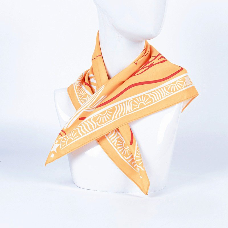 Custom Fashion Square Bandana Polyester Square Scarf handkerchief