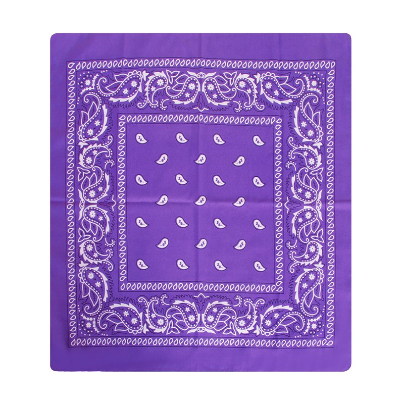 Personalized Print Cotton Logo Polyester Fabric Custom Bandana Paisley Scarf Handkerchief Bandanas For Men Women