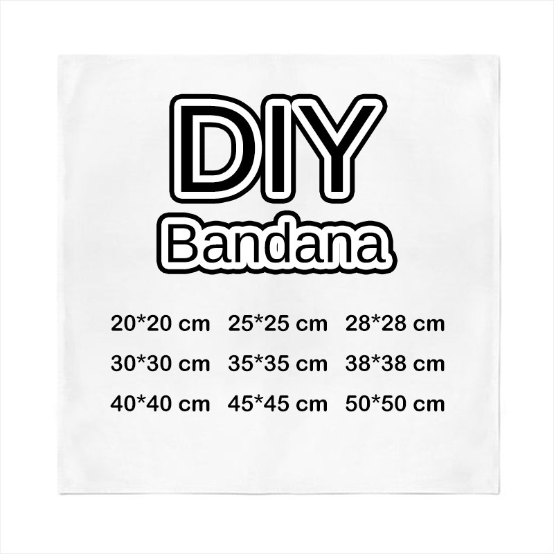 multifunctional bandana colourful custom square silk bandanna printed classic custom bandana logo cotton bandana custom design