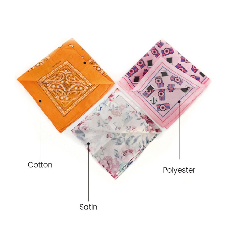 multifunctional bandana colourful custom square silk bandanna printed classic custom bandana logo cotton bandana custom design