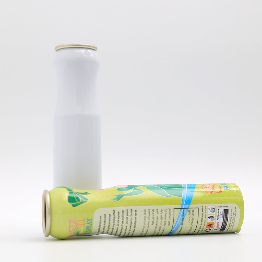 Aluminum Collar Aerosol Can with Pump Sprayer for Personal Care Industrial Use
