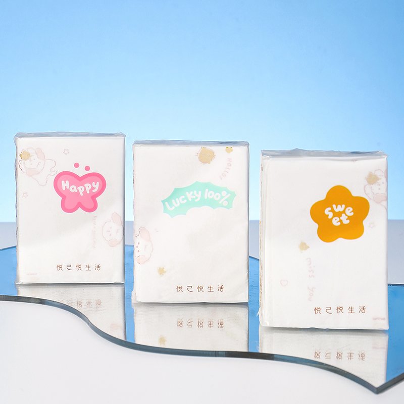 China Factory Supply OEM Printing Pocket Tissue Soft 3 Layers Virgin Pulp Handkerchief Papers Daily Travel Use Free Sample