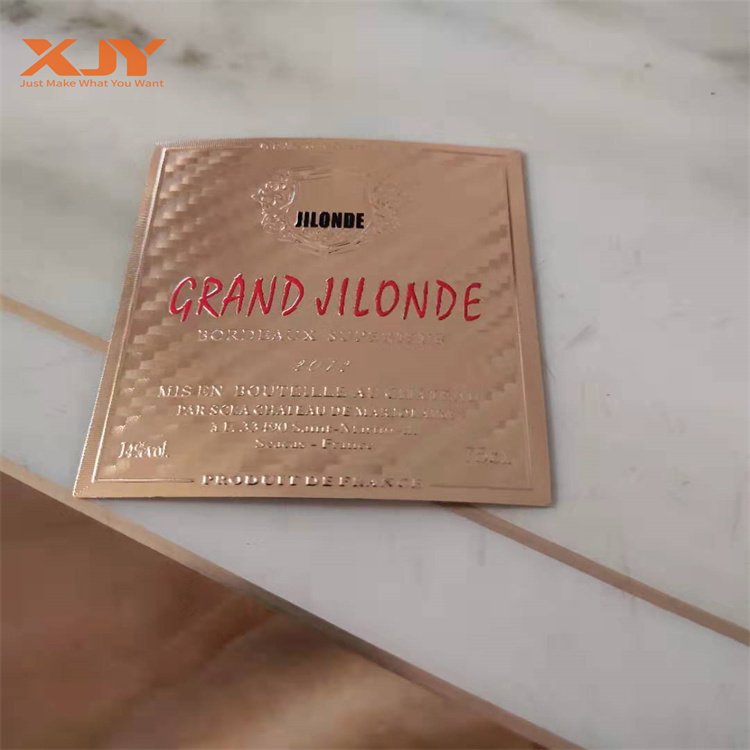 XJY luxury premium quality custom waterproof beer can label large roll beer sticker printing