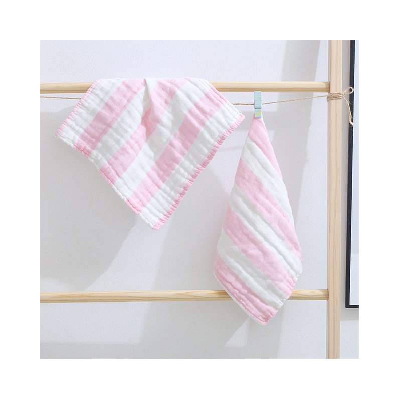 Cheap Soft 6 Layers Cotton Face Towel Wholesale Natural Organic Muslin Handkerchief Baby Wash Cloth set