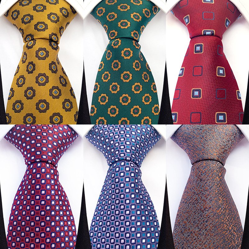 Custom LOGO Gift Box Men Groom Tie and Pocket Square Set Business with Cufflinks