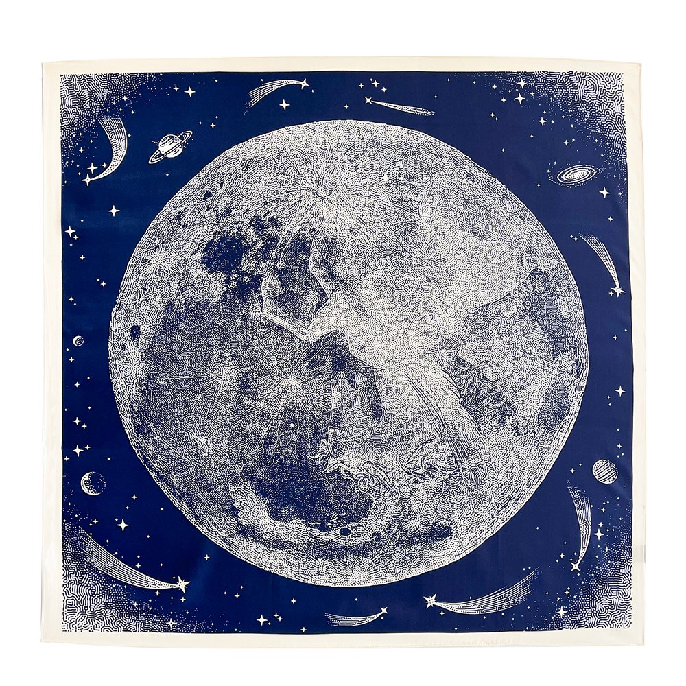Wholesale Ladies 90*90cm Twill Silk Handkerchief Women's Black And White Striped Pattern Screen Printing Square Silk Scarf