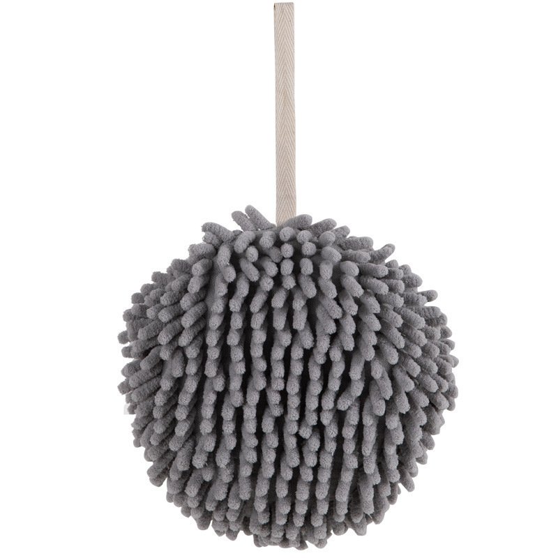 Quick-drying hand ball Chenille Nordic cute and fresh kitchen thickened handkerchief bathroom quick-drying cleaning hanging towe