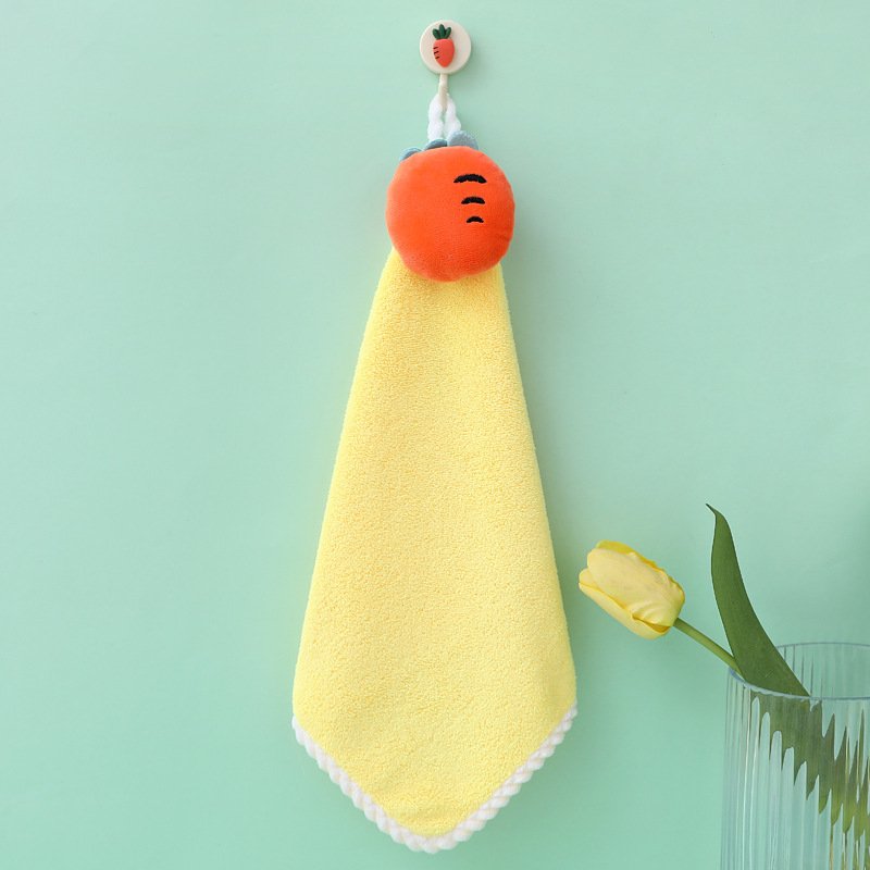Wiping handkerchiefs square towels hanging towels cute children's household absorbent bathroom handkerchiefs