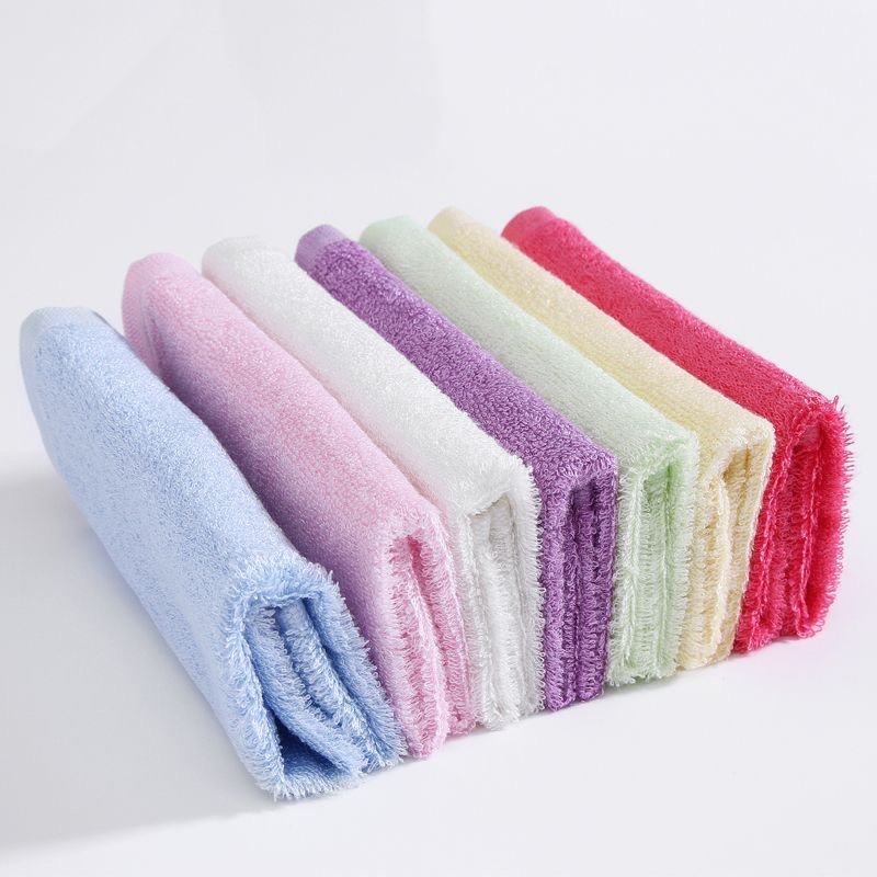 Bamboo charcoal fiber small handkerchief children's handkerchief and face towel are soft and absorbent