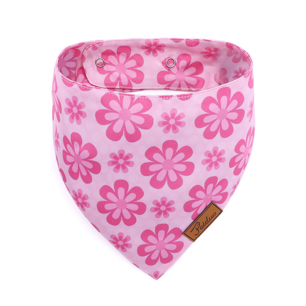 Floral Series Dog Bandana Cotton Bandanas Handkerchiefs Scarfs Triangle Bibs Accessories for Small Medium Large Dogs Puppies Pet