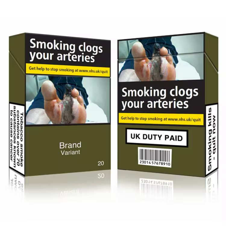 Custom Logo Printed Luxury Size Cigarette Packaging Style Boxes Cigarette Paperboard Cardboard Box