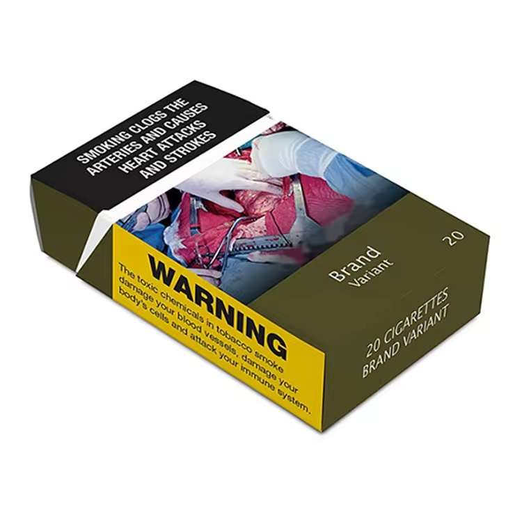 Custom Logo Printed Luxury Size Cigarette Packaging Style Boxes Cigarette Paperboard Cardboard Box