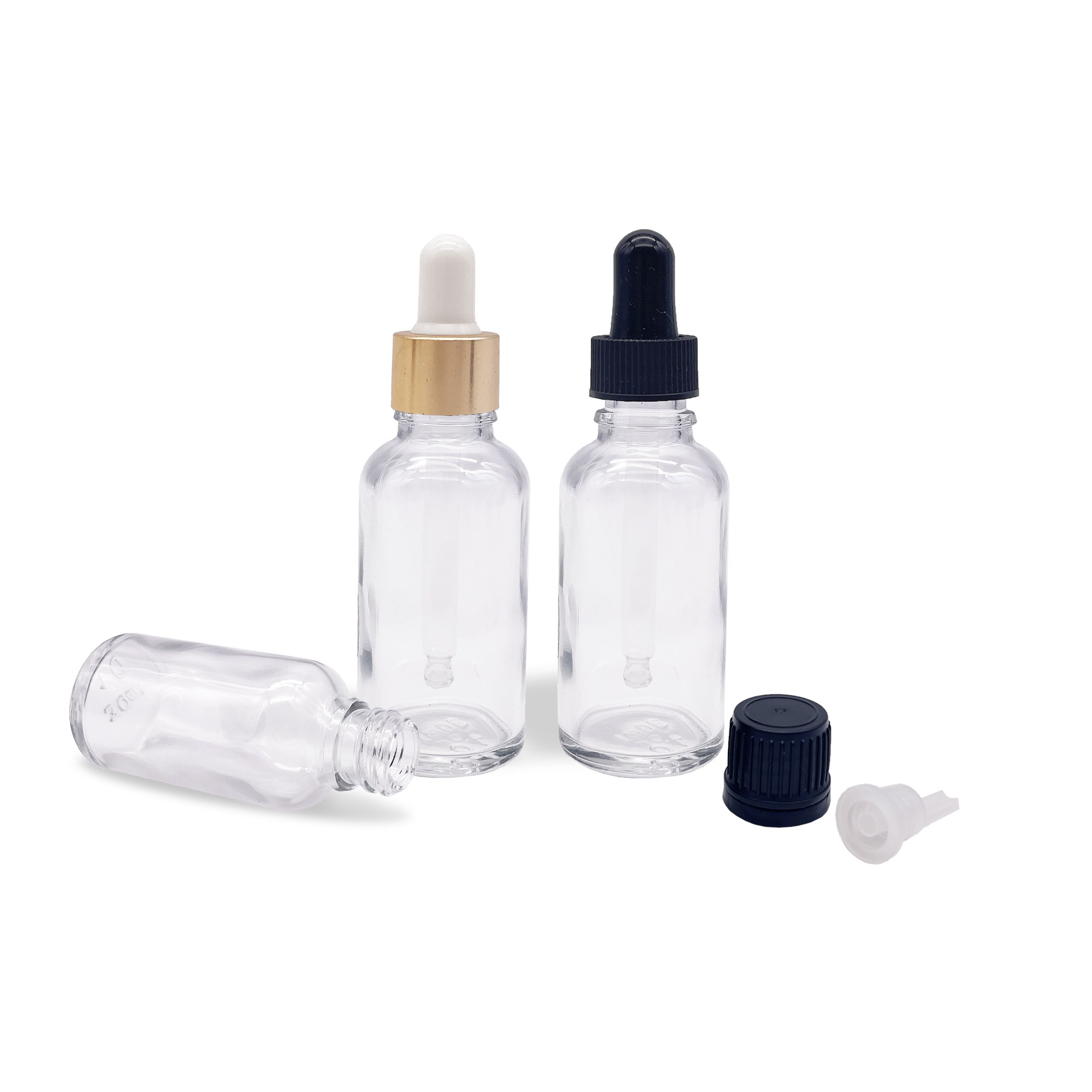 50ml 100ml Clear glass dropper bottle essential oil bottle