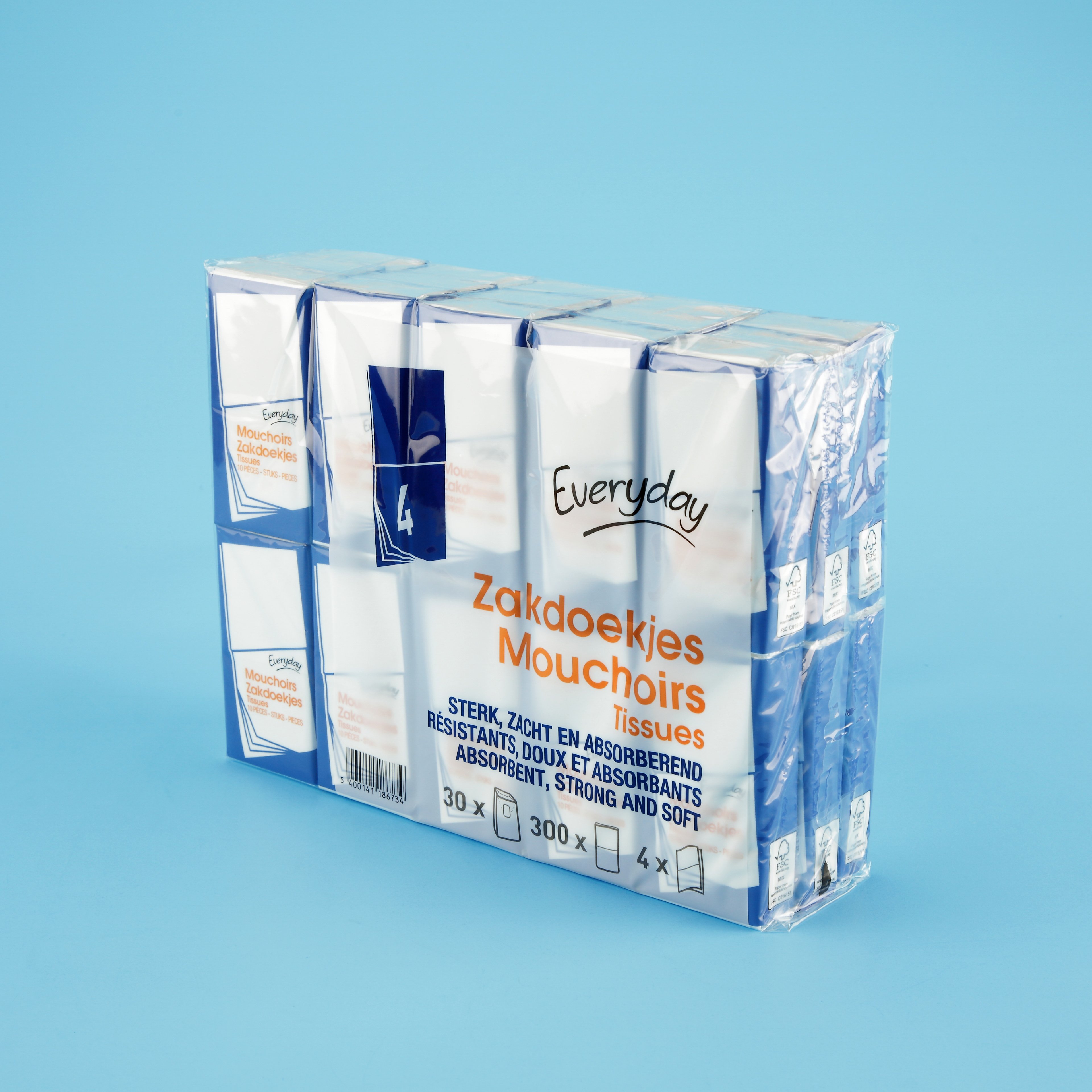 Facial Tissue 4 Layers 10 Pieces Of Portable Pocket Tissue Factory Wholesale Paper Handkerchief Square Napkin