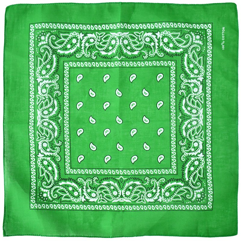 22*22in Cycling Bandannas 100% cotton riding scarf multifunctional double sided printed paisley bandana bibs custom bandana