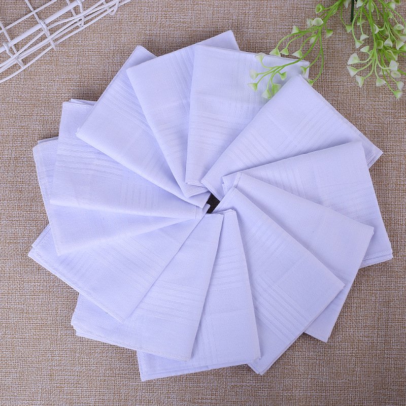 Drop Shipping New Fashion Cotton Handkerchief Pocket Square Hanky For Men