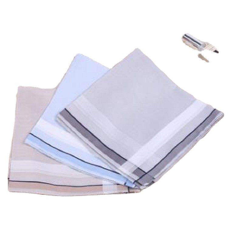 Freeshipping 1pc 43*43cm new 100% Cotton Handkerchiefs Business Men Handkerchief