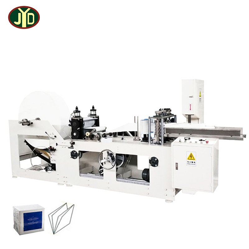 Fully automatic napkin paper folding machine handkerchief napkin making factory