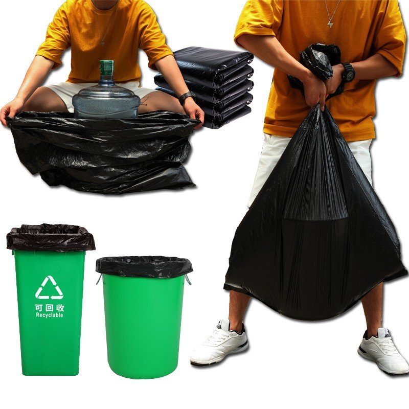 Plasticplace 55 gallon garbage bag Black garbage Plastic bag