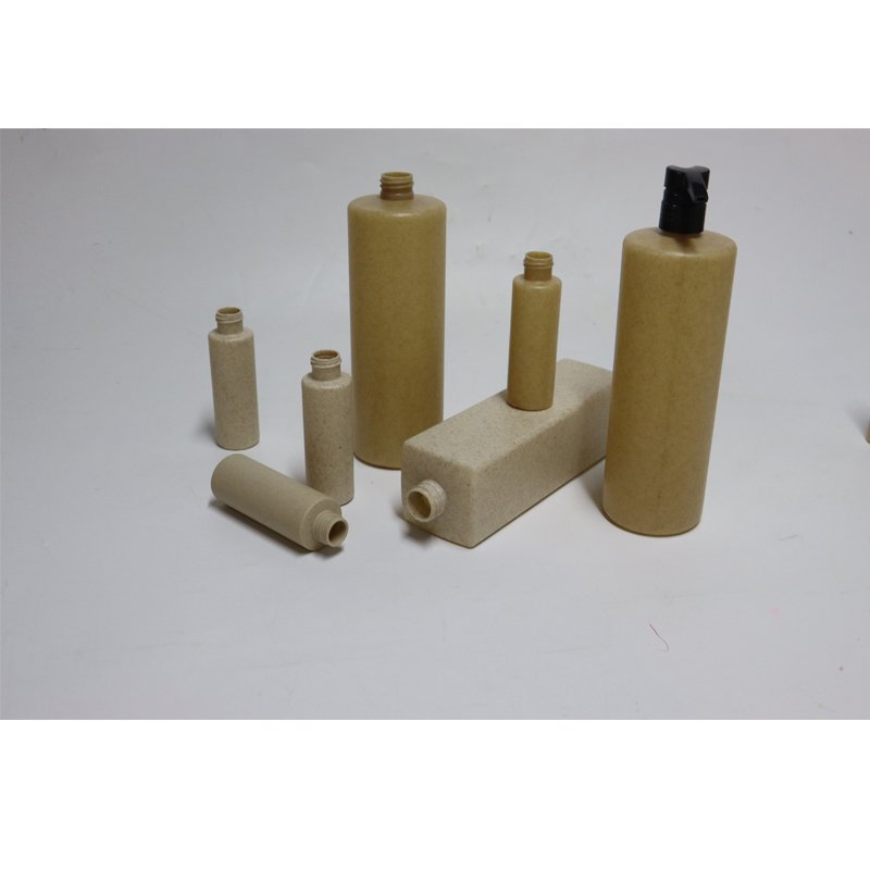 Bottle Material Wheat Straw White Tube Shampoo biodegradable cosmetic packaging bio degradable bottle envases biodegradables