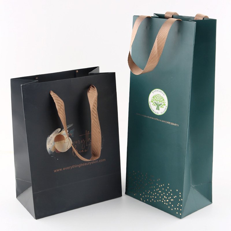 wholesale luxury packaging Custom Luxury Gift Garment Paper Shopping Bags With Logo Print