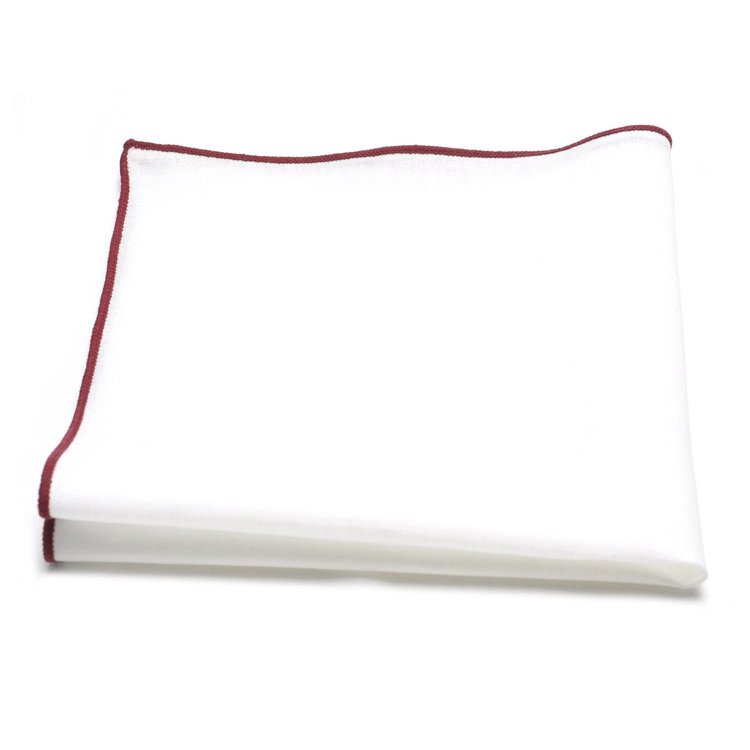 Wholesale Pocket Square Handkerchief for Men Plain White Matt or Glossy Polyester Stylish Accessory