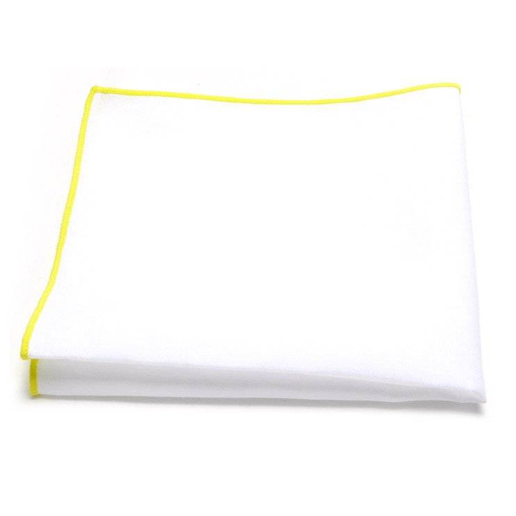 Wholesale Pocket Square Handkerchief for Men Plain White Matt or Glossy Polyester Stylish Accessory