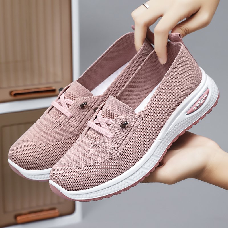 Women's 2024 Casual Fitness Walking Sneakers Lightweight Soft Material Low MOQ Fashionable Design for Ladies Affordable