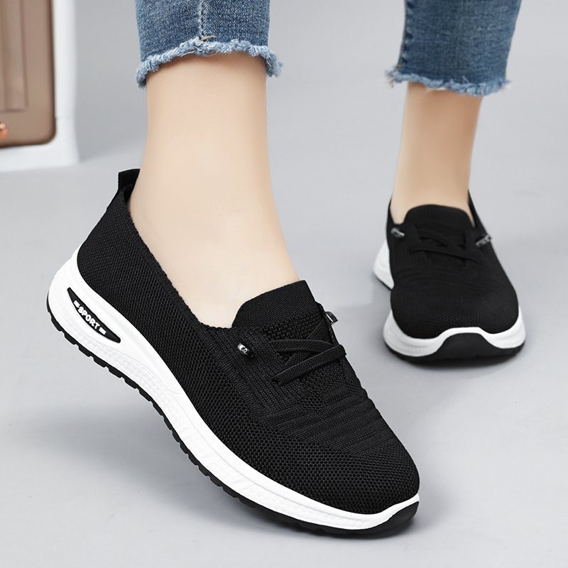 Women's 2024 Casual Fitness Walking Sneakers Lightweight Soft Material Low MOQ Fashionable Design for Ladies Affordable